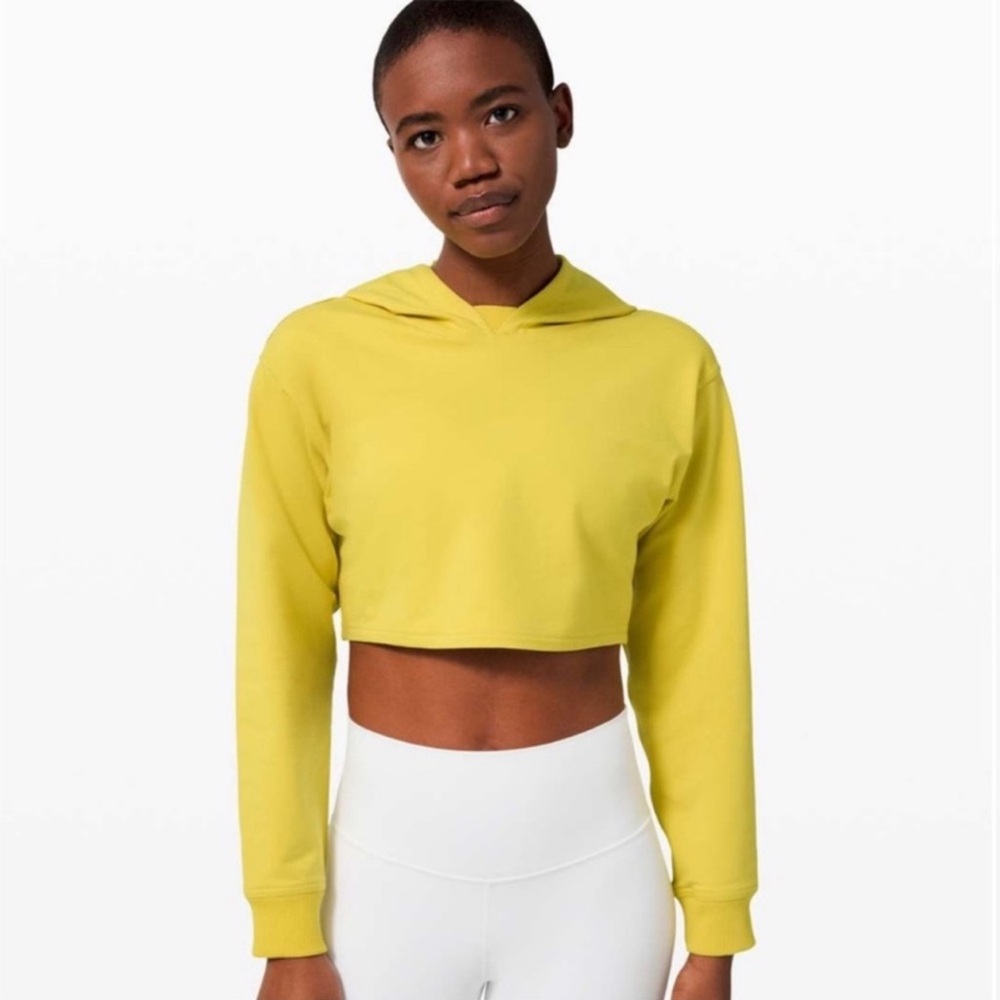 Lululemon all yours cropped hoodie size 10